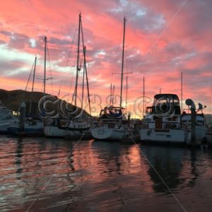 Gorgeously Pink First Sunset of Summer 2016 in a small San Francisco Bay Area Harbor - CO88.co