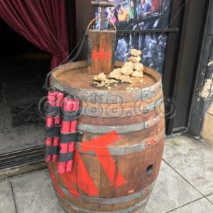 Dynamite Barrel/TNT Drum is a Prop of an Explosive Type of Keg in Front of The San Francisco Dungeon - CO88.co