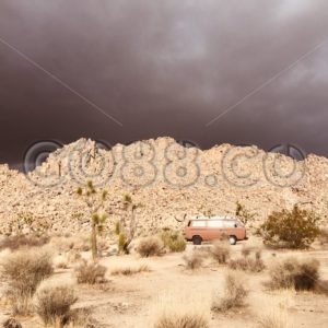 When your Rust Brown Camper looks like a Tiny Toy Car just blending into a Surreal Desert Scenery - CO88.co